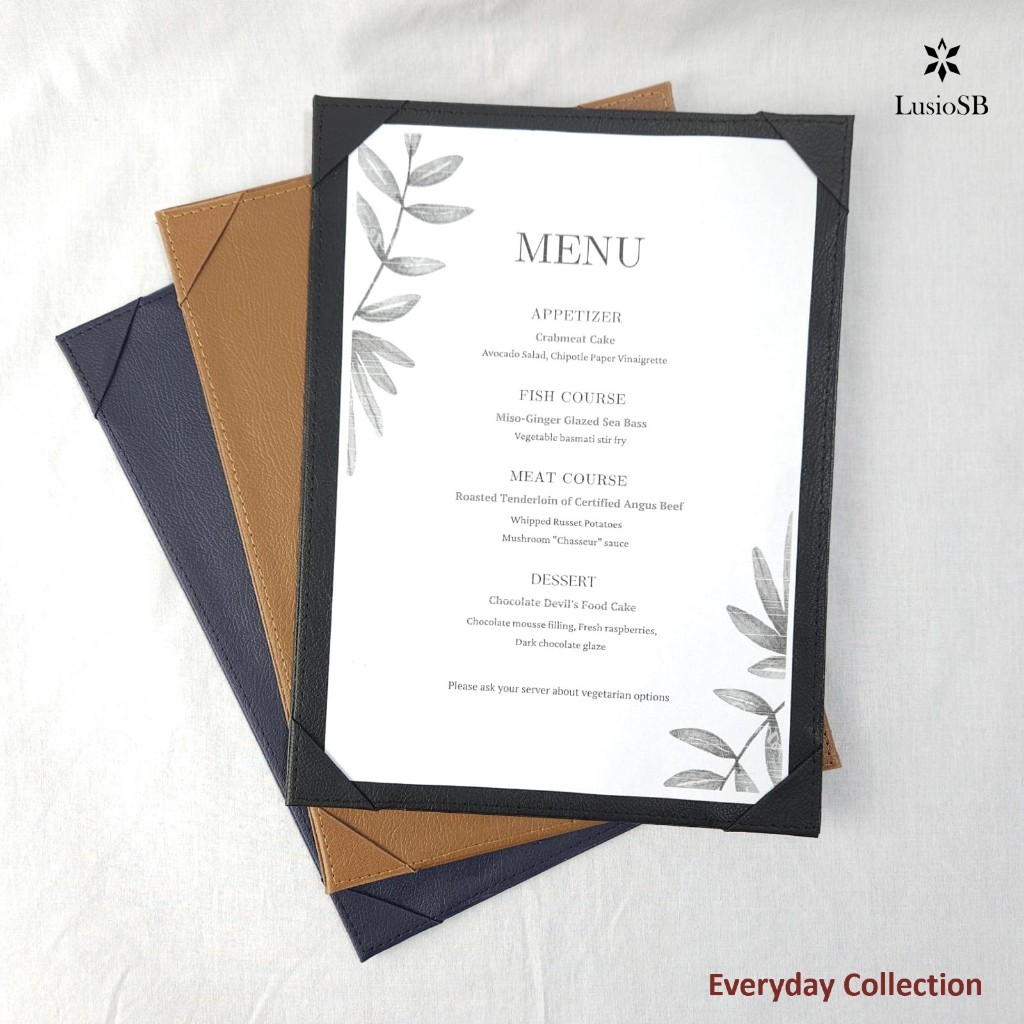 

LusioSB Buku Menu A4 Satu Halaman Buku Menu Cafe Restoran