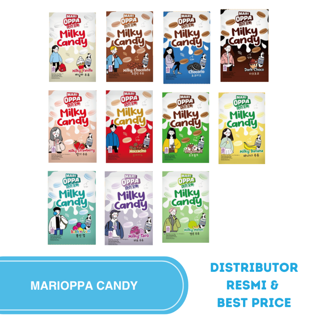 

MARIOPPA Candy Aneka Rasa Permen Rasa Susu Ala Korea Bal Dus All Varian