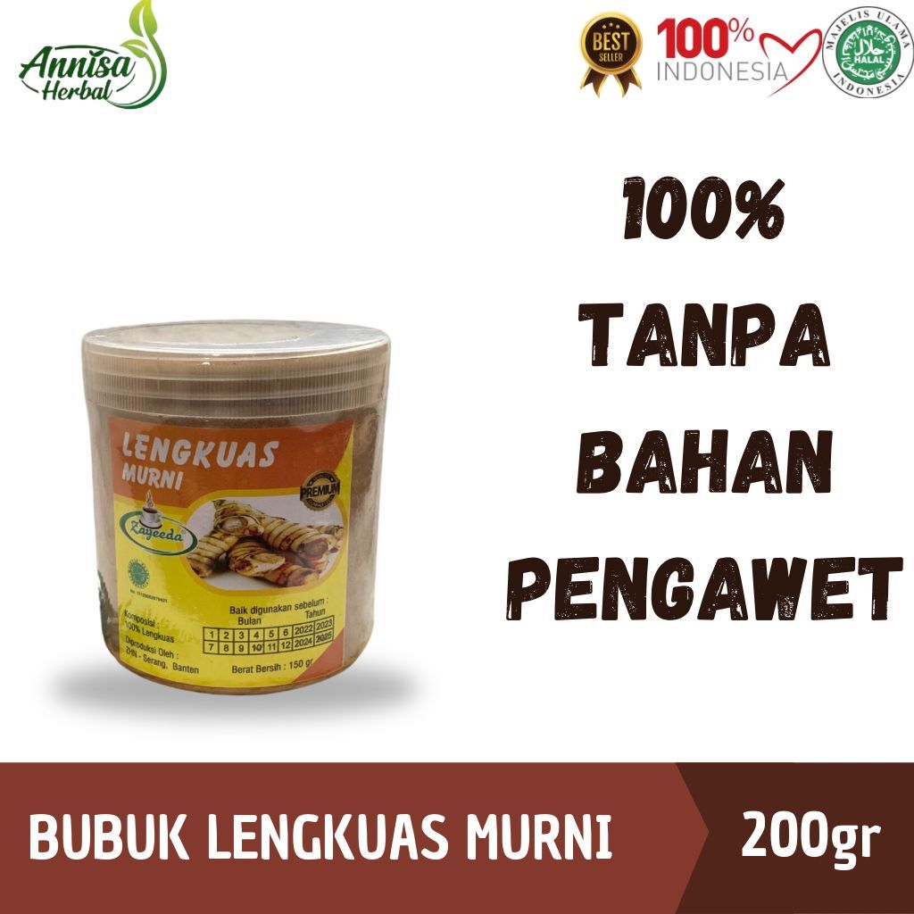 

LENGKUAS BUBUK MURNI / KERING / GALANGAL POWDER / ZAYEEDA / 100 % ALAMI TANPA BAHAN PENGAWET