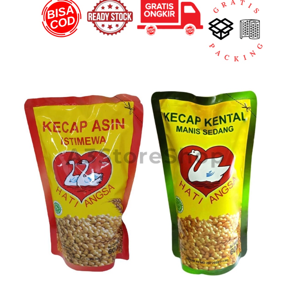 

po Baru Kecap Asin dan Manis Istimewa Hati Angsa Refill plastik free packing soy sauce dan sweet soy sauce kecap medan Halal bumbu masak saus kecap saos kecap M47