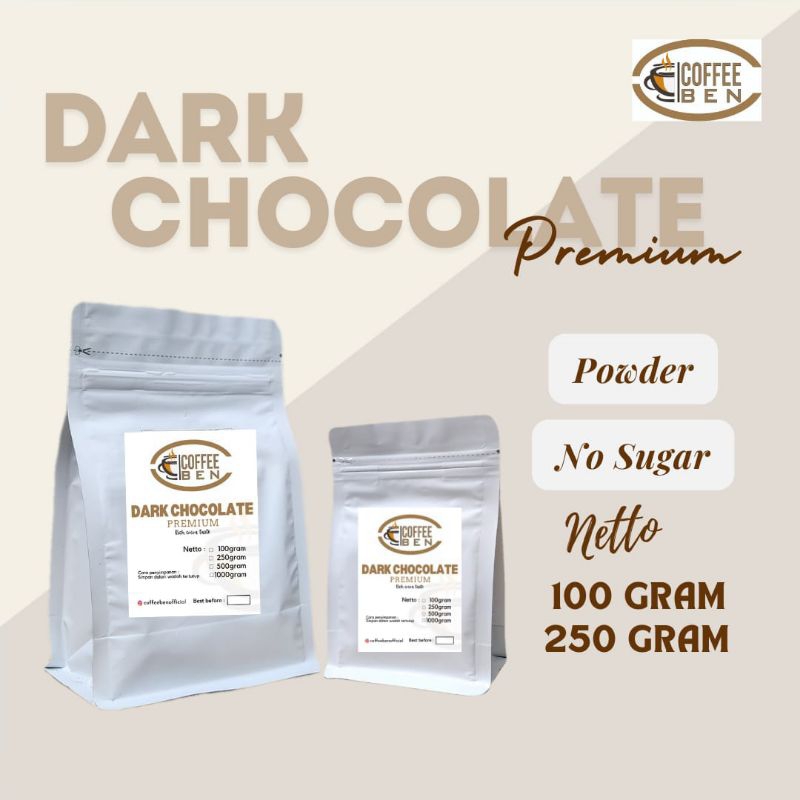 

Coklat bubuk Dark Chocolate Cokelat CoffeeBen 100g 250g