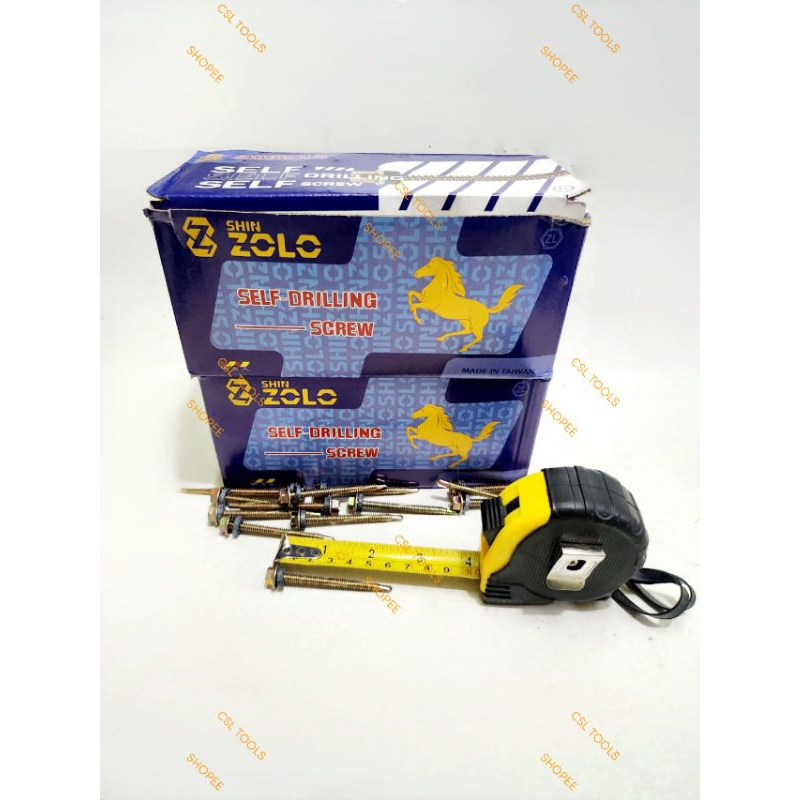 ZOLO ASLI Baut Roofing 12 × 60 ( 6 cm ) Skrup Baut Roofing 12 × 60 ZOLO