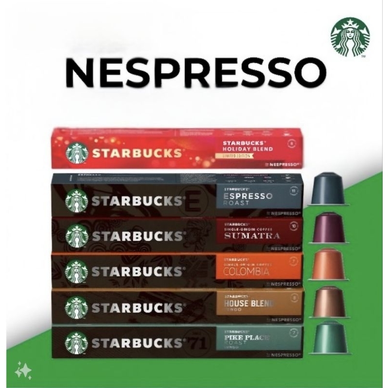 

STARBUCKS NESPRESSO ORIGINAL CAPSULE - ISI 10 CAPSULE