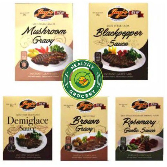 

Super Promo Jays Saus Steak Jays mushroom gravy Blackpepper Sauce demiglace brown rosemary garlic 44