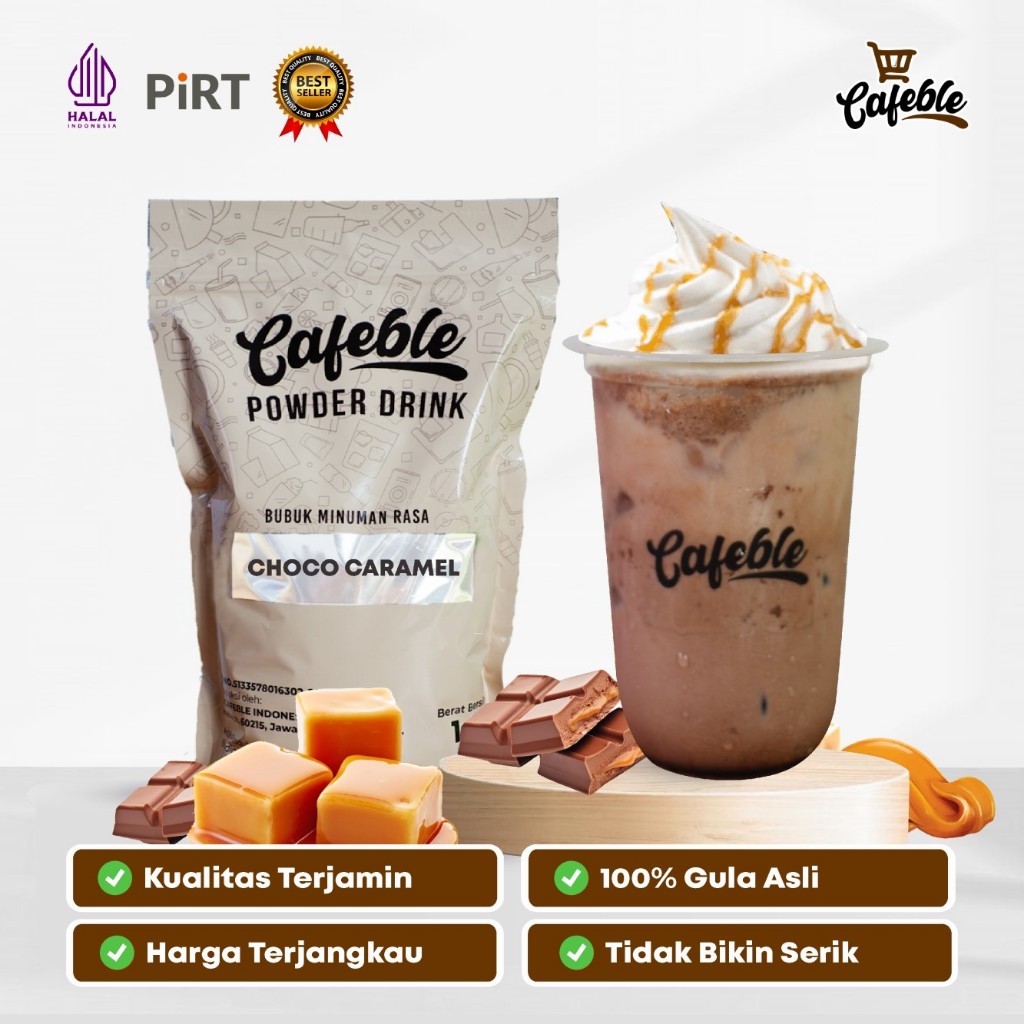 

Cafeble Bubuk Minuman Premium Rasa Choco Caramel Kemasan 1 kg