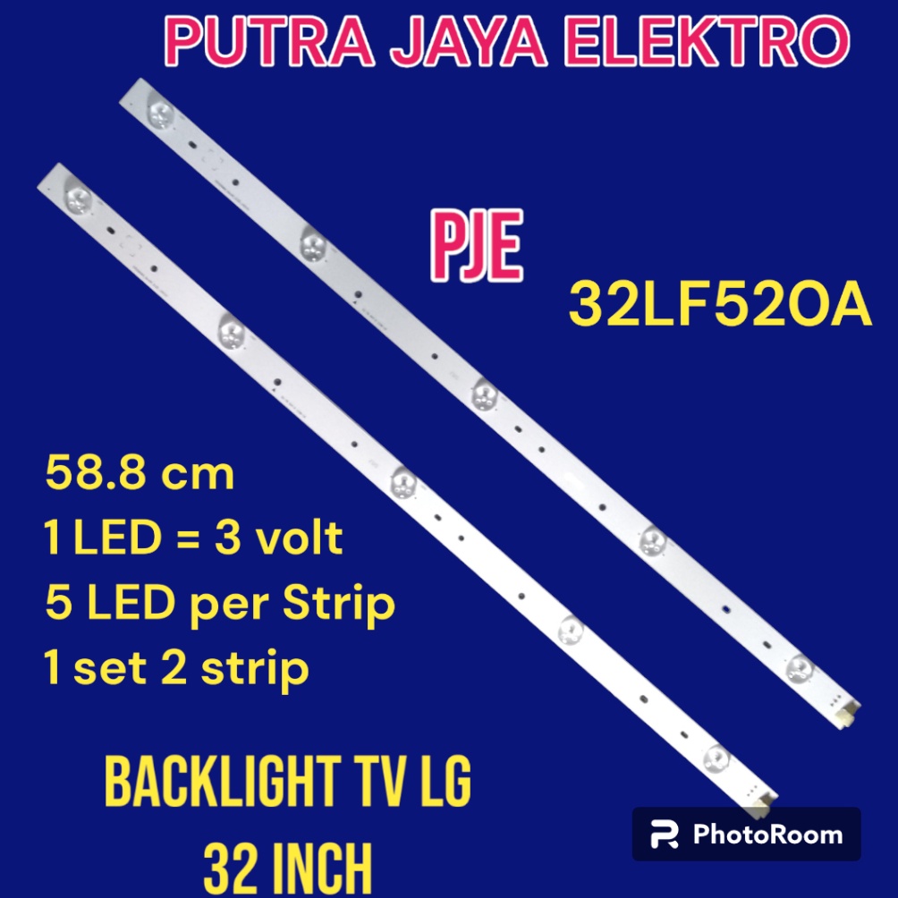 KODE G56N BACKLIGHT TV LED LG 32 INC 32LF52 32LF52A 32LF LAMPU LED BL LG 32 INCH 32IN 5K 3V