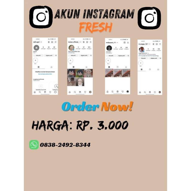 Akun Instagram fresh