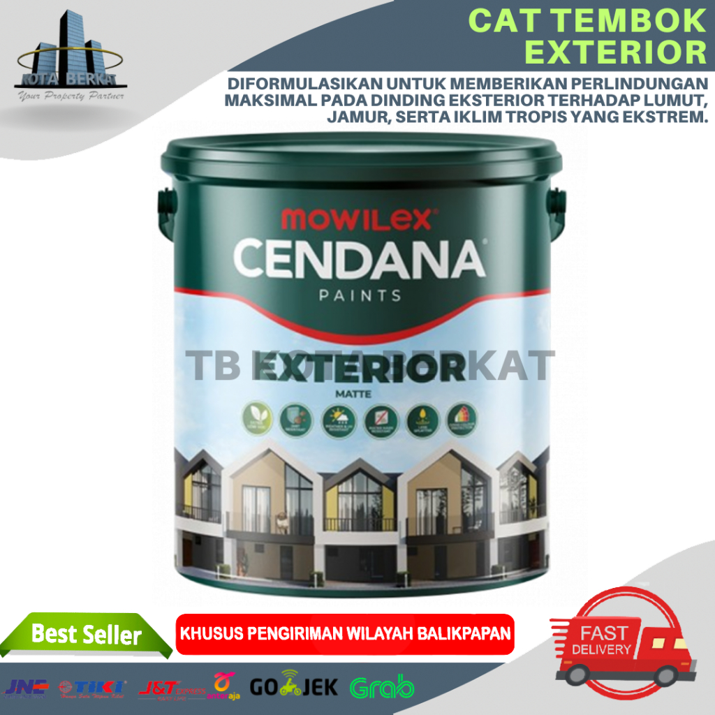 CAT MOWILEX CENDANA / CAT TEMBOK EXTERIOR MOWILEX CENDANA 5KG