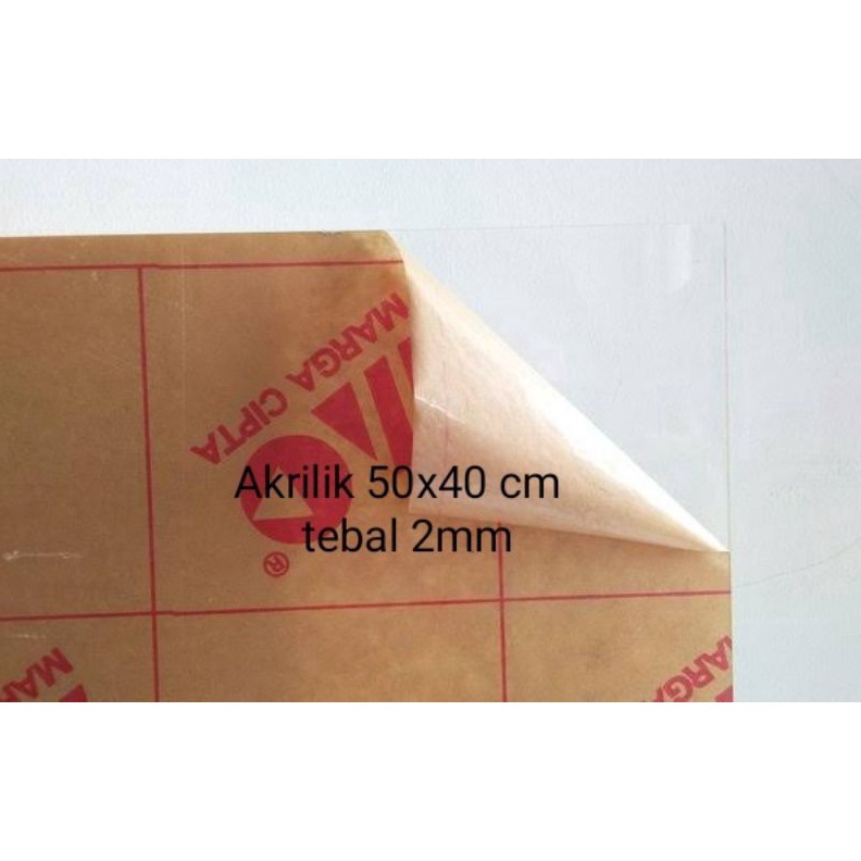 

KODE E82C Akrilik lembaran 5x4 cm tebal 2mm