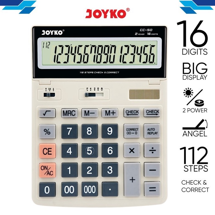

KODE S34O Calculator Kalkulator Joyko CC5 16 Digits