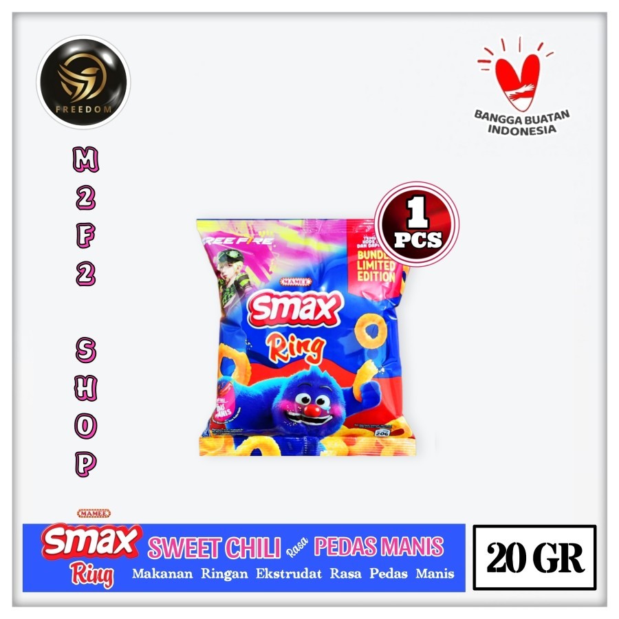 

Mamee Smax Ring Pedas Manis | Sweet Chili Flavour Sachet - 20 gr (Kemasan Satuan)