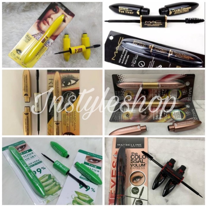 Mascara + Eyeliner 2 in 1 Waterproof