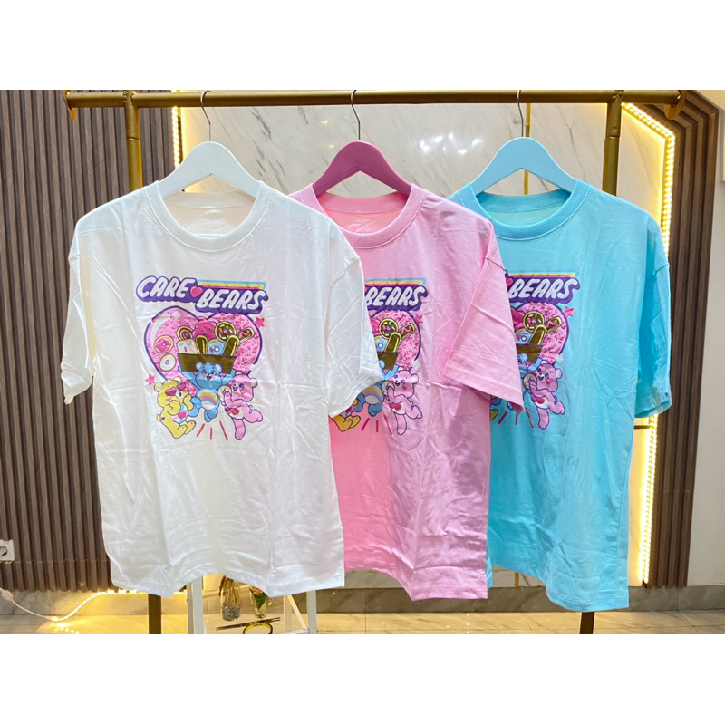 {READY STOCK} TSHIRT CARE BEARS BKK KAOS CARE BEARS BANGKOK KAOS LUCU KAOS GEMOY KAOS BEAR
