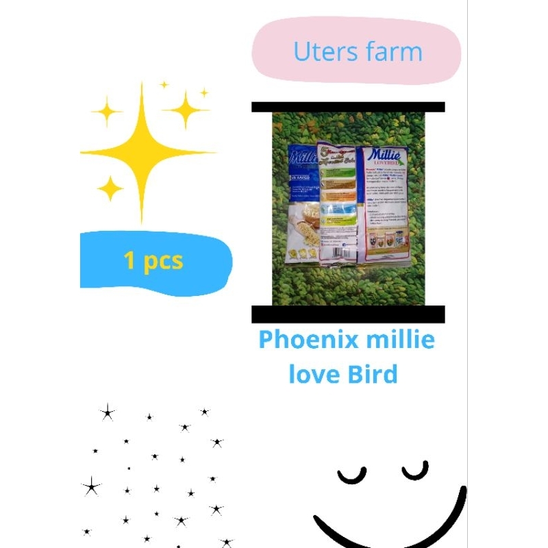 phoenix millie lovebird pakan milet putih burung lovebird