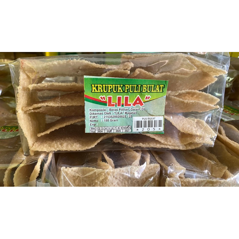 

KERUPUK PULI LILA MENTAH