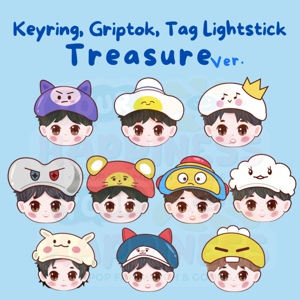 Tag Lightstick Treasure version / teume / treasure maker / teulight / keychain / hyunsuk jihoon yosh