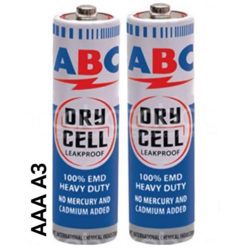 BATERAI ABC BIRU  AAA A3| ABC BATTERY BIRU AAA