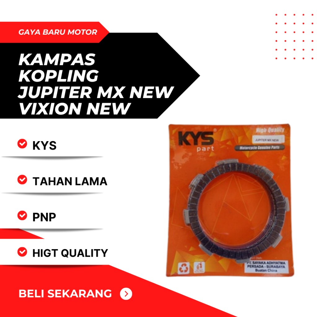 KYS KAMPAS KOPLING JUPITER MX NEW PLAT KOPLING JUPITER MX NEW JUPITER MX KING VIXION NEW