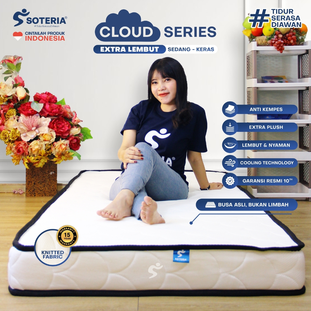 Kasur Busa Roll Extra Plush Knitting Premium Anti Kempes / Supportive Matress Matras Kesehatan Swis 