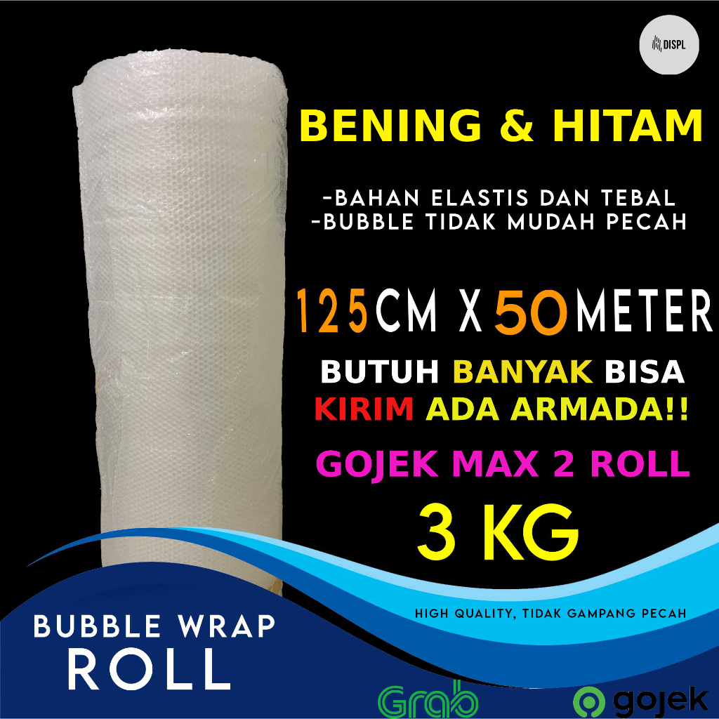 

Bubble Wrap 125cm x 50m GRADE A