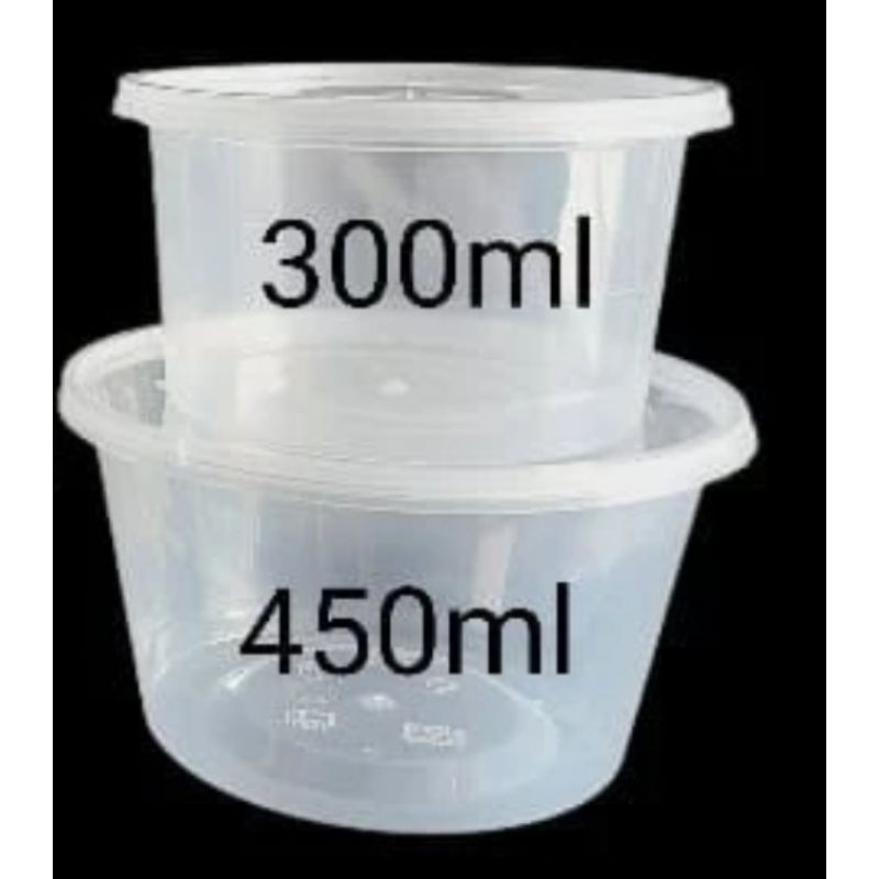 Mangkok Thinwall 300ml 450ml | Cup Bulat 300ml 450ml | Mangkok Plastik | Cup Plastik