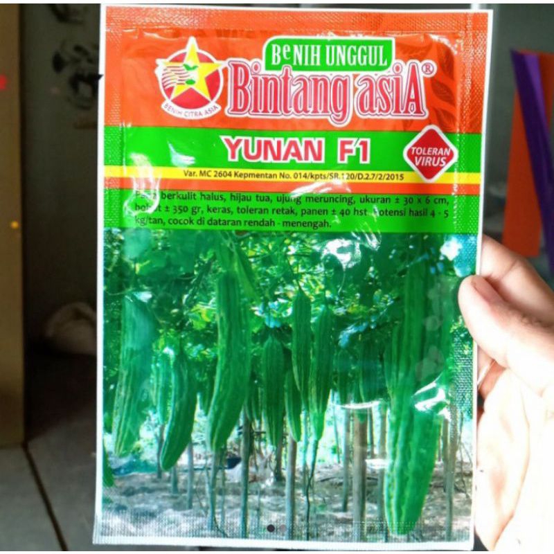

Benih Paria Pare Yunan F1 (Tipe Buah kulit Halus, besar Jumbo) Isi 10 Gram Kadaluarsa 2025