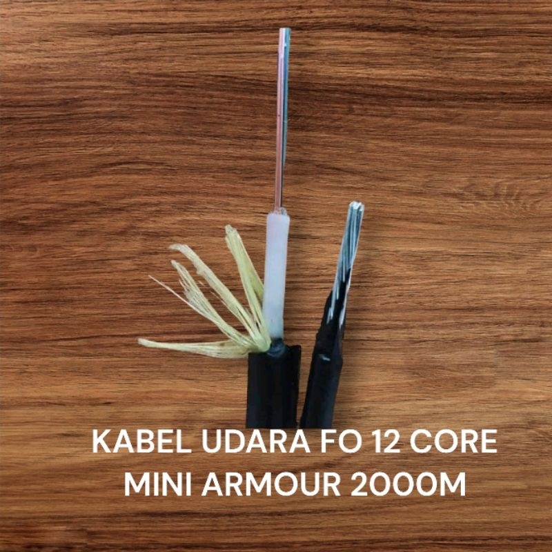 KABEL FIBER OPTIC 12 CORE MINI ARMOUR / Ku mini Fig8 panjang 2000 METER