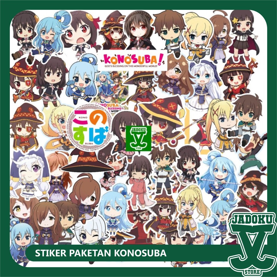 

Stiker Anime Konosuba cocok untuk koper, laptop dll - Stiker Paketan