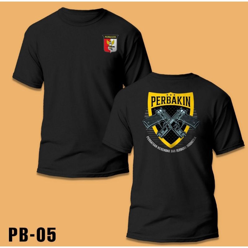 Kaos Perbakin Tshirt Menembak pemburu outdoor tacktical military Original cotton combed 24s super so