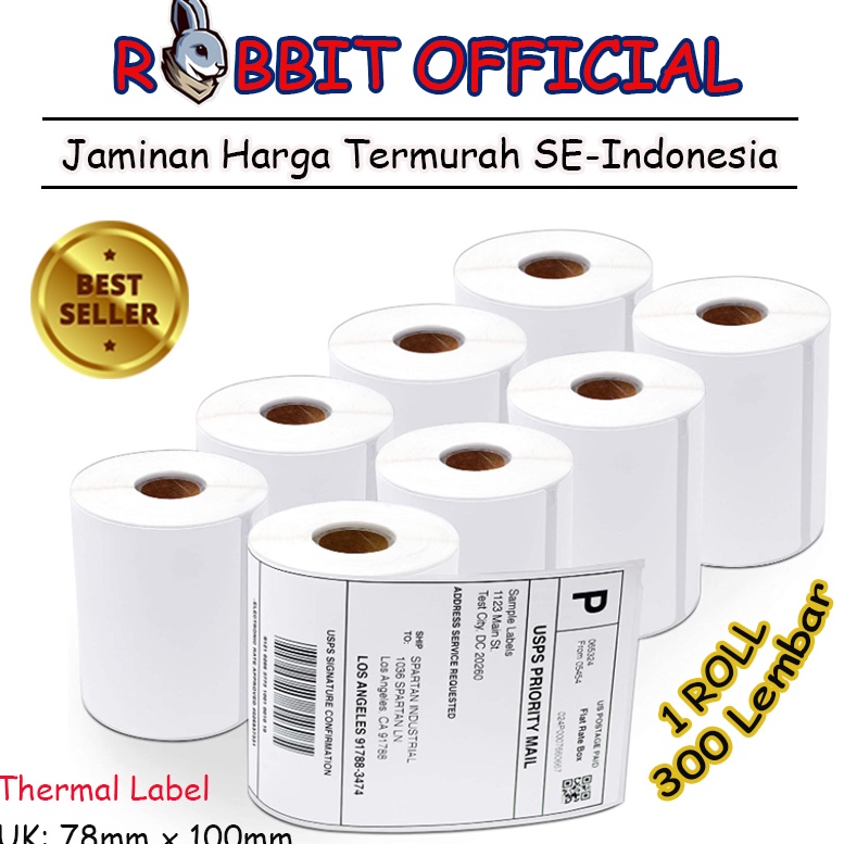 

Belanja hemat LABEL THERMAL 78 x 1 KERTAS STICKER BARCODE 78x1mm Isi 3 PCS