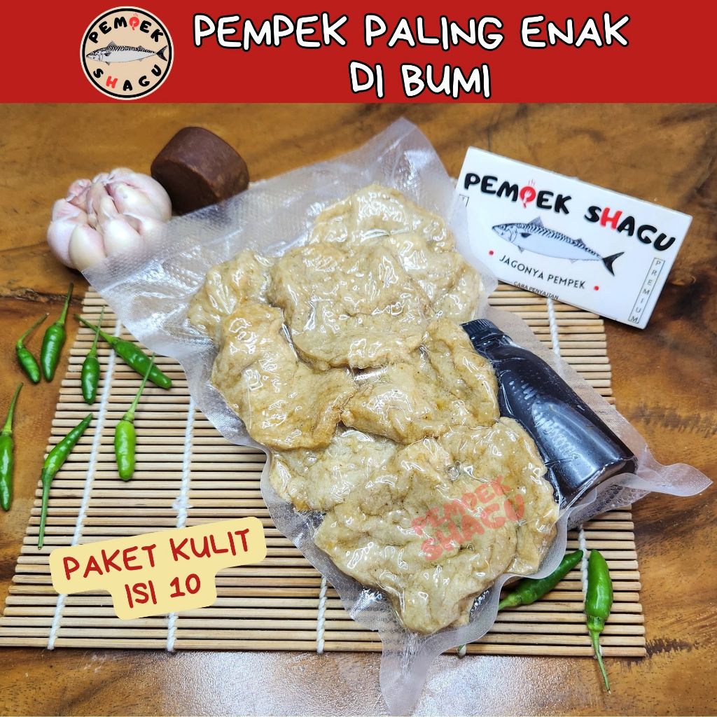 

10 PCS PEMPEK KULIT - PEMPEK IKAN TENGGIRI + CUKO