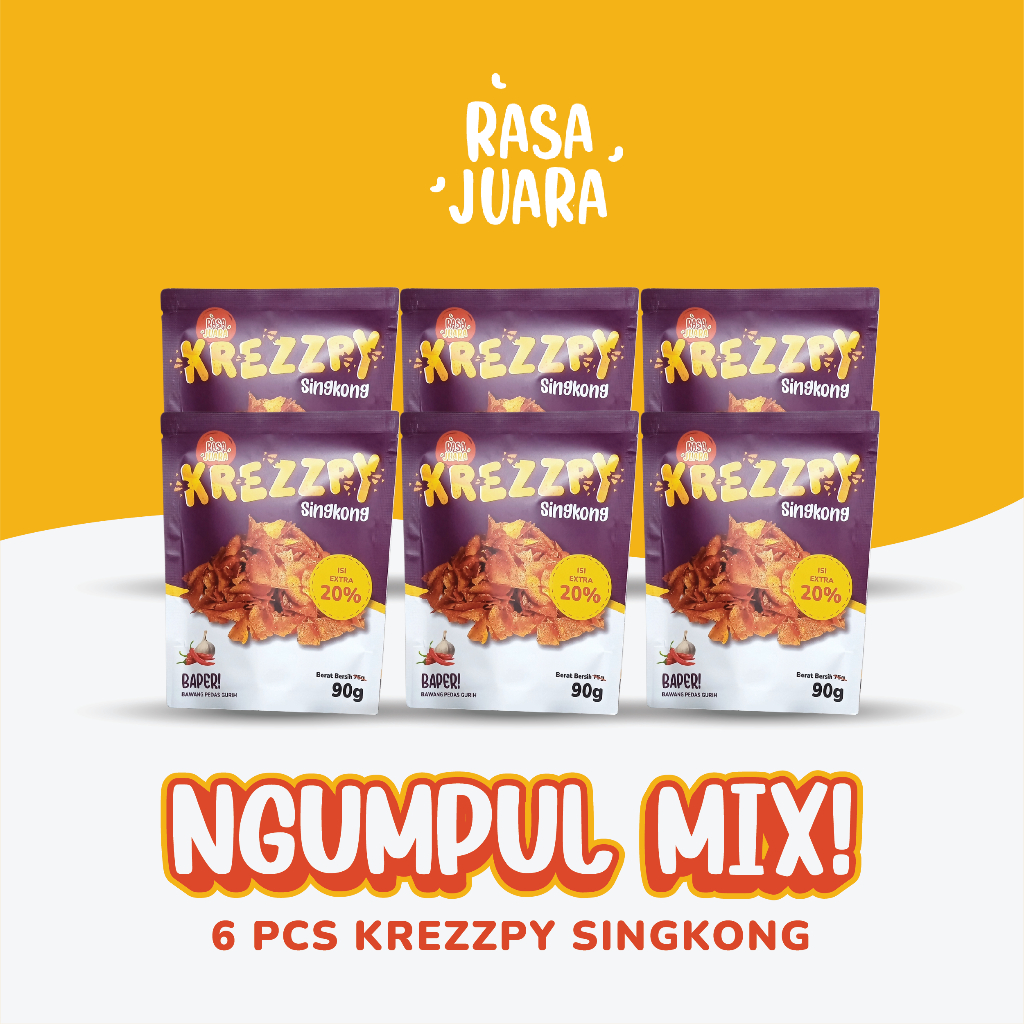 

Rasa Juara - Paket Ngumpul 6 Pcs Krezzpy Singkong