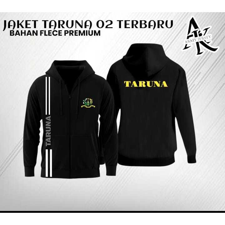 Jaket Taruna akmil Terbaru /jaket zipper akmil / jaket taruna garis / bahan flece premium / bisa cod