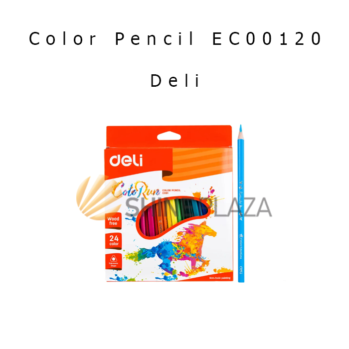 

Pensil Warna Deli EC00120 24 Warna - Color Pencil Deli