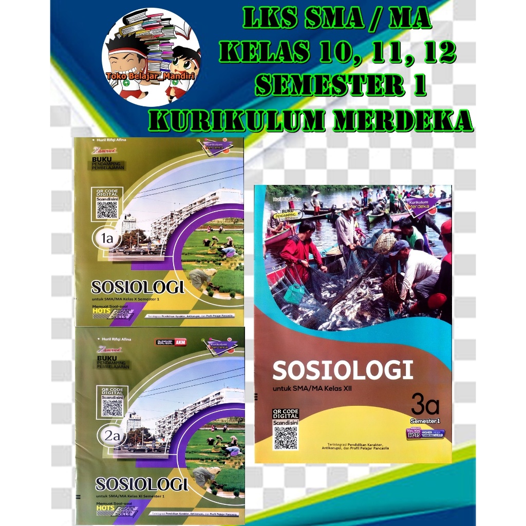 LKS Sosiologi SMA/MA Kelas 10, 11, 12 Semester 1 Kurikulum Merdeka