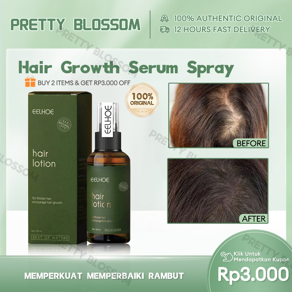 EELHOE Hair Growth Spray Grapefruit Hair Vitamin Spray Anti Tonik Rambut Rontok Serum Spray 100ml