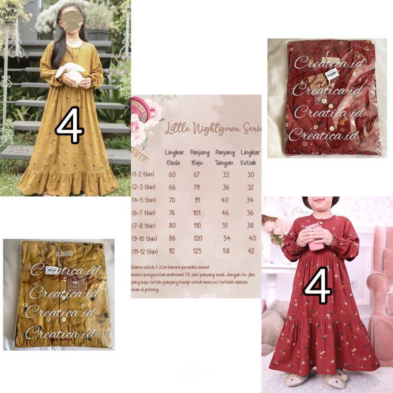 Ditsy Nightgown Juni 2024 || Little Ditsy Nightgown Juni 2024