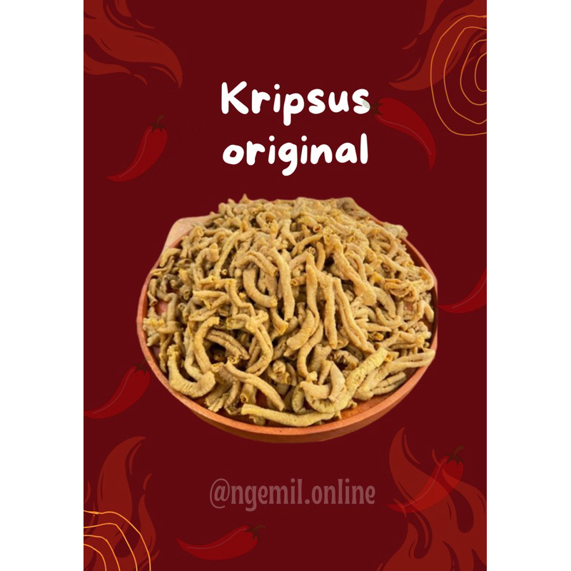 

[READY] kripsus keripik usus original asin gurih kripik usus ori original