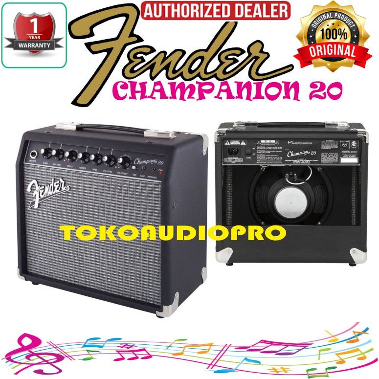 Ampli Gitar Fender Champion 20 Guitar Combo Amplifier Gitar