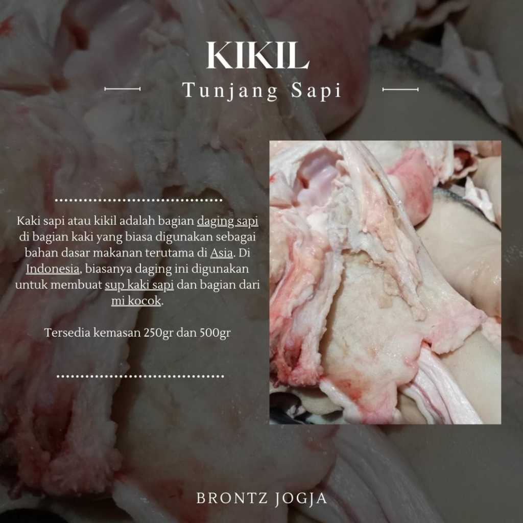 

KIKIL TUNJANG SAPI 500GR-FROZEN FOOD-BRONTZ JOGJA