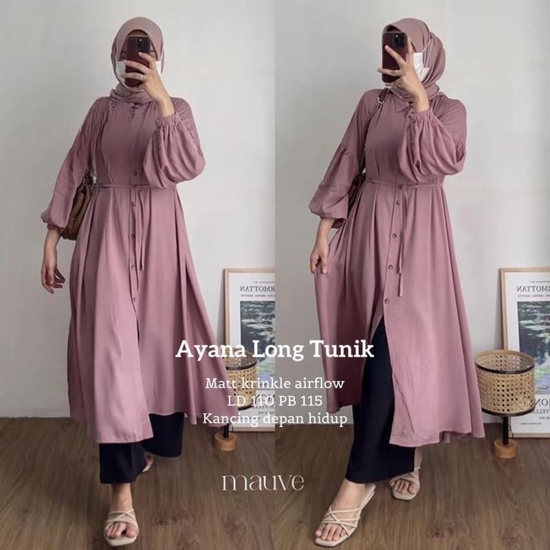 Devstore Grosir Kediri ayana long Tunik Crinkle Airflow