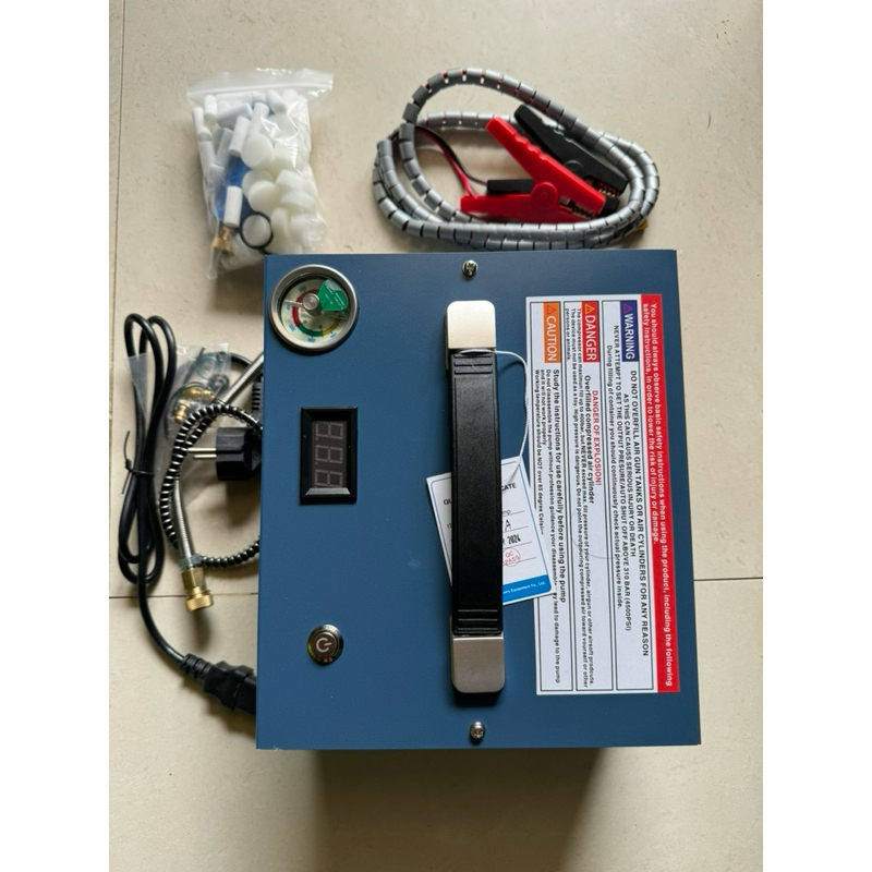 RB Kompresor pcp autostop portable 12v max preasure 4500 psi