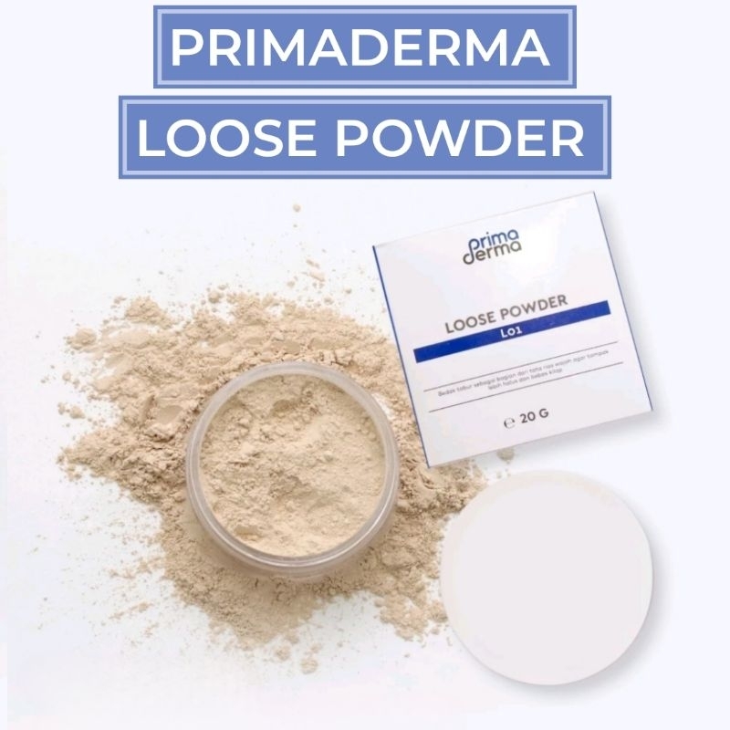 PRIMADERMA  LOOSE POWDER / ACNE BEDAK TABUR Ringan Original Bpom Halal Mui