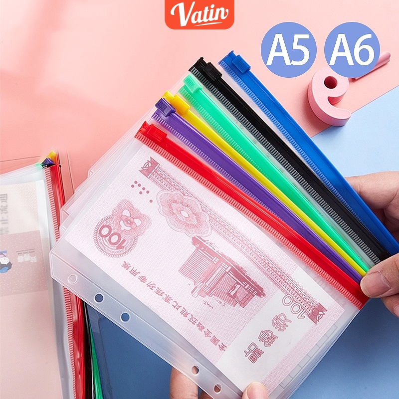 

ZIPLOCK BINDER/Tas halaman langsung/pvc/Kantong Penyimpanan Tagihan/Binder Divider/Zipper Pocket/ZIPLOCK SLEEVE WARNA WARNI BINDER A6 ZIPLOCK KANTONG ZIPPER BINDER A5 A6 CARD LOOSE LEAF-Vatin_Shop