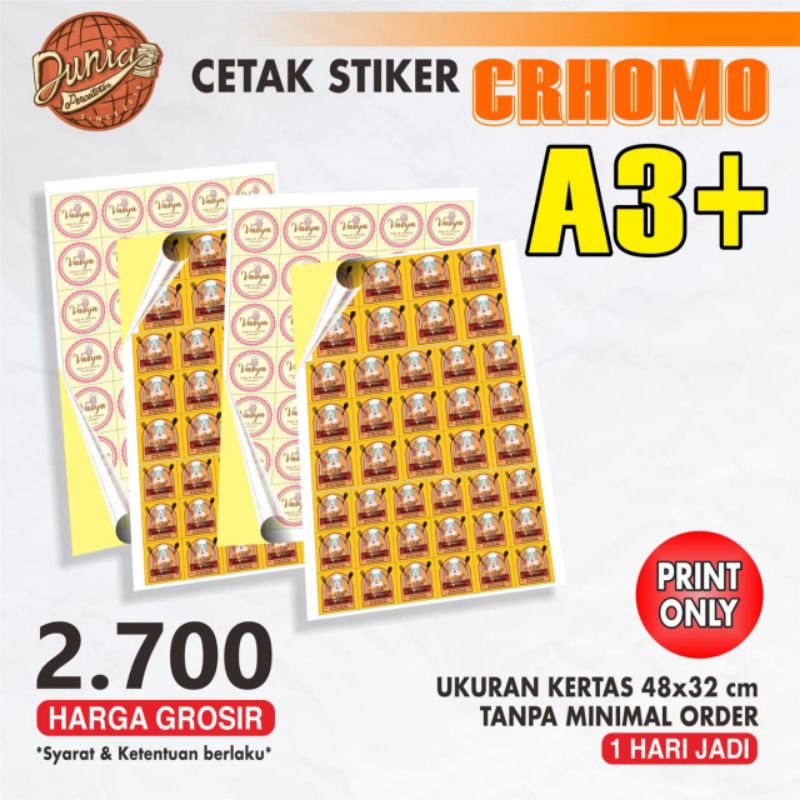 

Ready Stiker Chromo Print and Cut