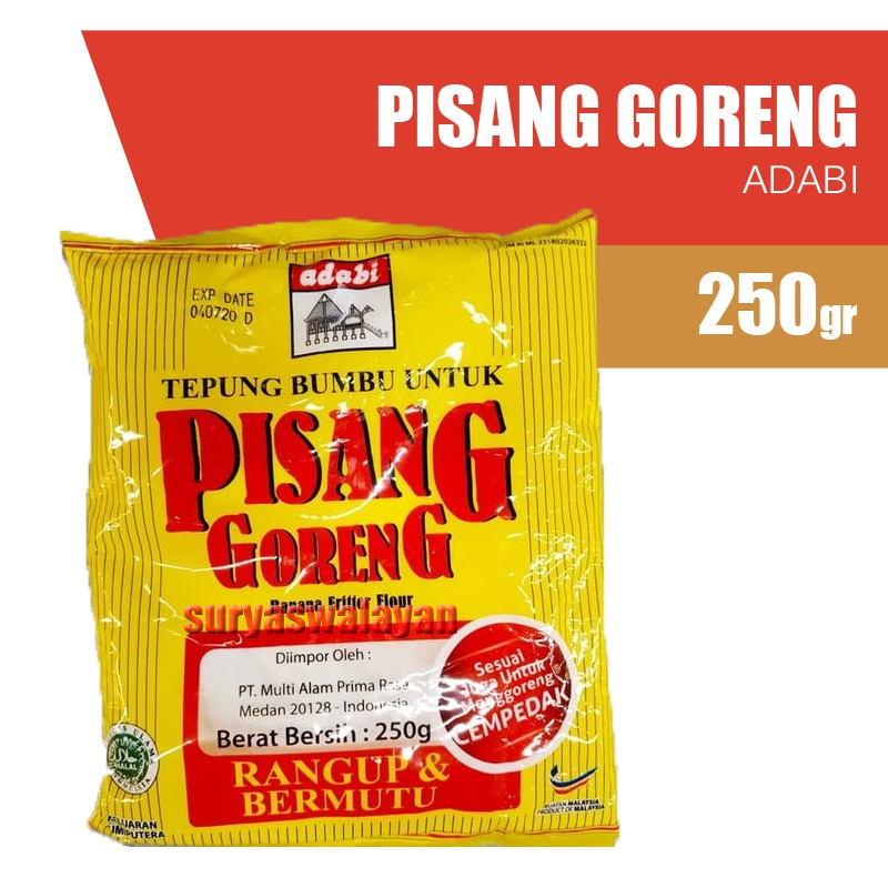 

Adabi Tepung Pisang Goreng 250 gr