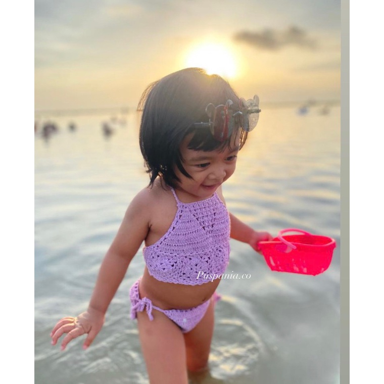 KODE T25G Bikini Anak one set bikini rajut
