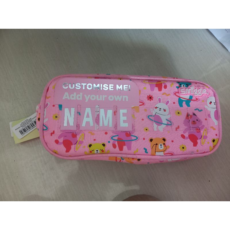 

smiggle pencil case pink girl name new ori kotak pensil