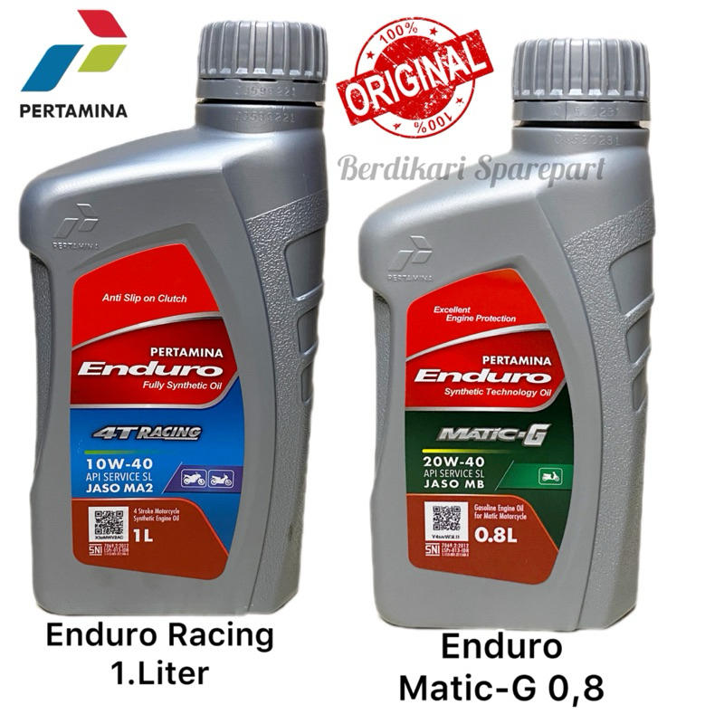 Oli Enduro 4T Racing 1.L ,Enduro Matic-G 0.8 Original