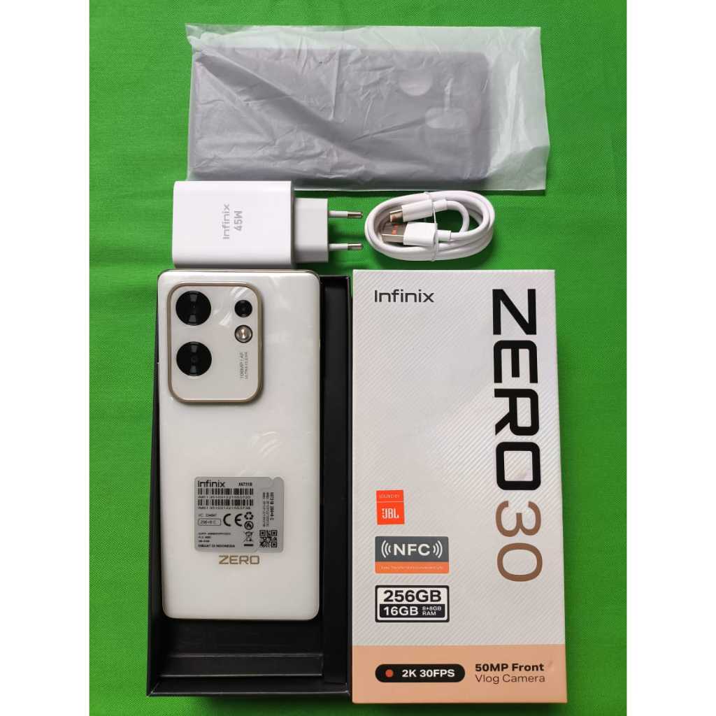INFINIX ZERO 30 4G 8/256GB SECOND FULLSET